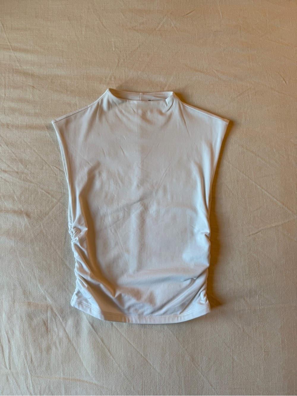 NWOT A&F Poloma Sleeveless Ruched Tank Top